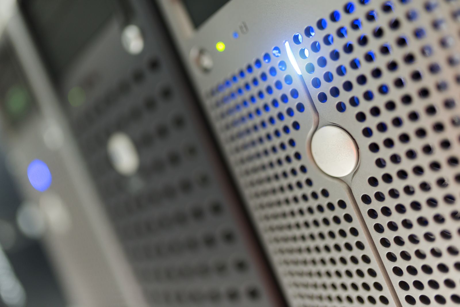 Security engineer monitoring data-centre infrastructure